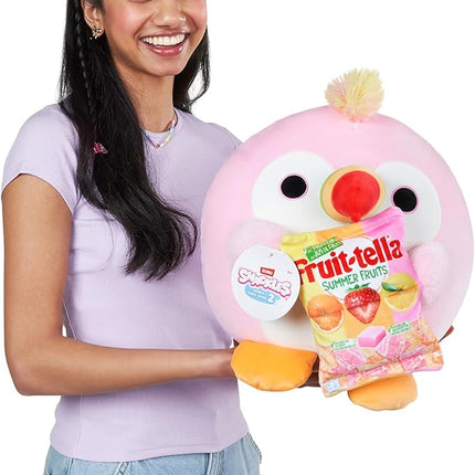Snackles Series 2 14-inch Snackle by ZURU Cuddly Squishy Comfort 14-inch Plush with Licensed Snack Brand Accessory (Tucan&Fruit-tella)