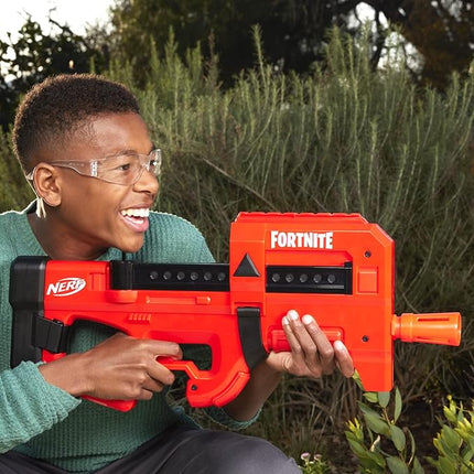 Nerf Fortnite Compact SMG Motorized Blaster, Ultra Red Wrap Design, 8-Dart Internal Clip, 8 Elite Foam Darts, Electric Semi Auto Fortnite Toy Blaster