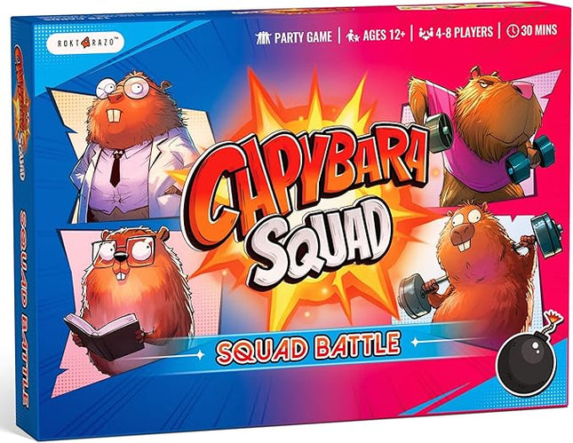 rokt&razo Capybara Squad: Squad Battle Edition – A Dynamic Co-op Social Deduction Card Game, Changing Roles, Perfect for Families & Friends. Easy to Learn, Packed with Fun, Laughter and Strategy