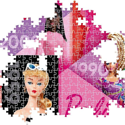 Clementoni Jigsaw Puzzle Barbie 1000 Pieces - Poster Included, Puzzle for Adults 14-99 Years, Gift for Men/Women, Doll, Made in Italy, 39806