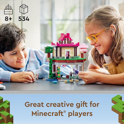 LEGO Minecraft The Training Grounds Toy Building Set 21183 Minecraft Toy for Kids, Boys and Girls Age 8+ Years Old, Building Kit with House, Cave, Trapdoor, and Ninja, Rogue and Bat Minecraft Figures