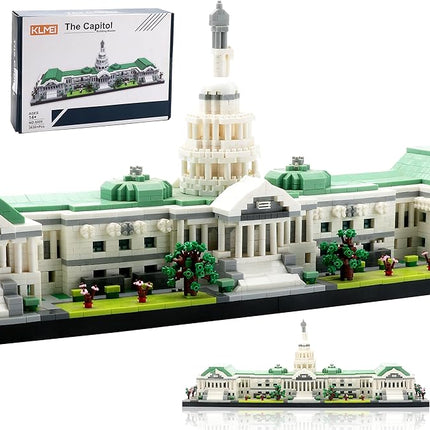 Micro Mini Blocks United States Capitol Building Architecture Model Famous Landmark Collection Set, Toys Presents for Adult and Kid Age of 14+ 3630 PCS