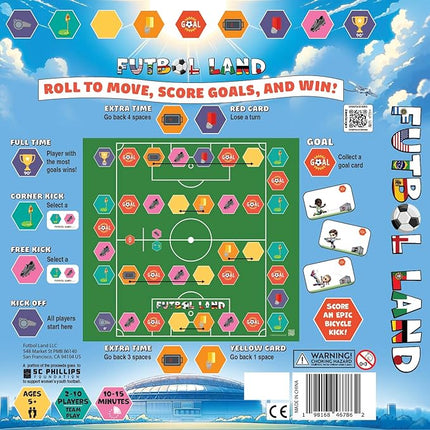 is The Soccer Board Game for Kids and Adults, a Family Board Game for Ages 5+ with 2 to 10 Players, Easy to Setup and Play, Play Individually or as a Team.