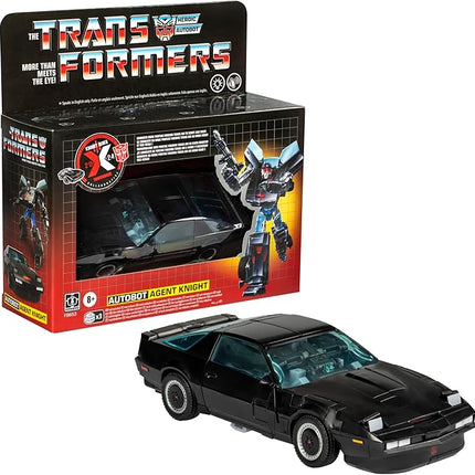 Transformers Collaborative Knight Rider x Toy, Autobot Agent Knight 6.5-inch Action Figure, 8+