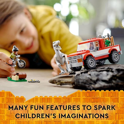 Lego Jurassic World Blue and Beta Velociraptor Capture 76946 - Features Truck, 2 Indoraptor Dinosaur Toys, Action Minifigures, Dominion Movie Inspired Set, Great Gift for Kids Aged 6+ Years