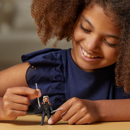 STAR WARS Mission Fleet T-6 Jedi Shuttle, 2.5-Inch Scale Ahsoka Action Figure Set, Ships, Toys for 4 Year Old Boys & Girls