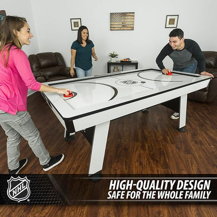 EastPoint Multi-Game Tables, Play 2-in-1 Air Hockey Table with Table Tennis Top - Perfect for Family Game Room, Adult rec Room, basements, Man cave, or Garage