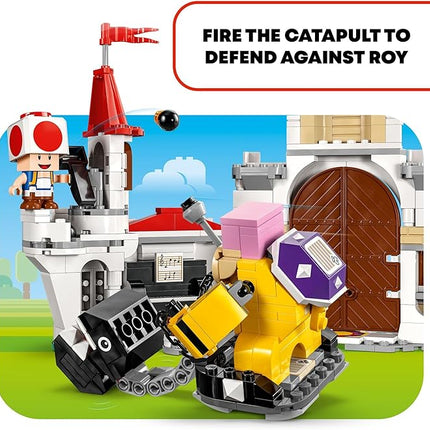 LEGO Super Mario Battle with Roy at Peach’s Castle, Nintendo Character Mario Toy for Kids, Castle Toy & Adventure Set, Super Mario Gift for Girls, Boys & Gamers Ages 7 and up, 71435