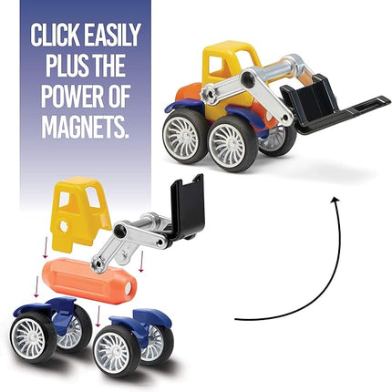 Play Brainy Magnetic Toy Cars Set for Boys and Girls - Brilliant Educational Toys for Toddlers and Preschoolers - Montessori Toy is Load of Fun & Helps with Developmental Skills (90 Piece)