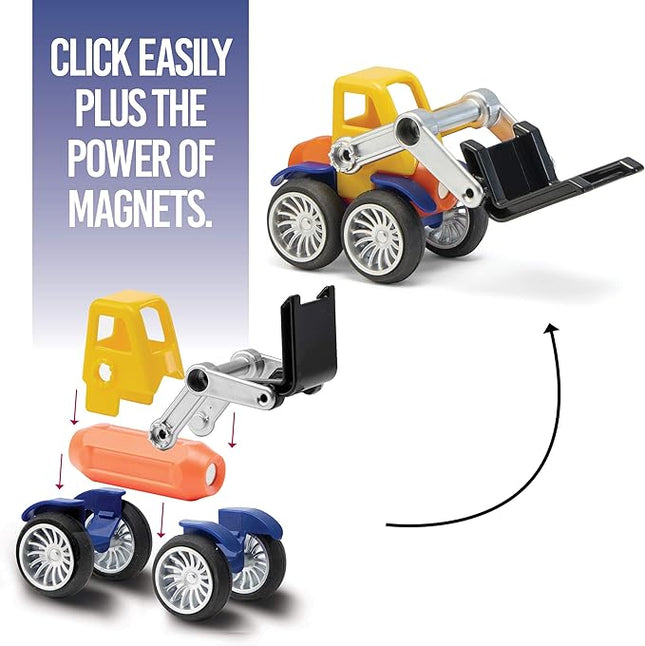 Play Brainy Magnetic Toy Cars Set for Boys and Girls - Brilliant Educational Toys for Toddlers and Preschoolers - Montessori Toy is Load of Fun & Helps with Developmental Skills (90 Piece)