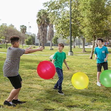 41Pcs Punch Balloons, Thickened Neon Punching Balloon Heavy Duty with Rubber Band Handle Birthday Party Favors for Kids Weddings Goodie Bag Supply