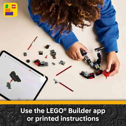 LEGO Star Wars Darth Maul Mech Kids Toy - Building Toy with Pretend Play Lightsaber - Birthday Gift Idea for Boys and Girls, Ages 6+ - Collectible Decor for Fans of The Clone Wars - 75411