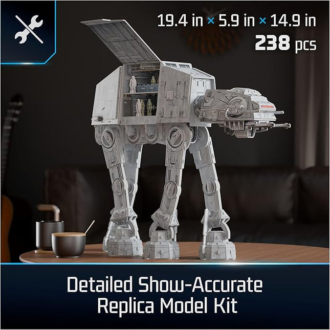 4D Build, Star Wars Imperial at-at 3D Model Kit, Star Wars Collectibles & Desk Decor, Adult Puzzle, Building Toys, 3D Puzzles for Adults & Teens, 238 Pieces, for Ages 12 & Up