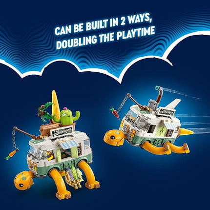 LEGO DREAMZzz Mrs. Castillo’s Turtle Van 71456, 2 in 1 Building Toy and Vehicle Playset with Party Mode or Flying Submarine Mode, Makes a Great Gift Idea for 7 Year Old Kids, Boys, and Girls