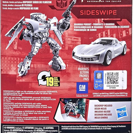 Transformers Toys Studio Series 78 Deluxe Class Revenge of The Fallen Sideswipe Action Figure - Ages 8 and Up, 4.5-inch
