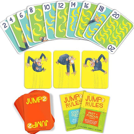 Melon Rind Jump 2, Math Game for Kids Learning Multiples of 2, Lively Card Game, a Fun Math Activity for Boosting Confidence, Quick and Easy Screenless Fun, Ages 6+