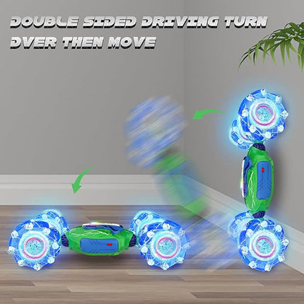 Remote Control Car, Gesture Sensing RC Stunt Car, 4 WD Transform Off Road for Rotating, 2.4Ghz Hand Controlled Remote Control Twister Cars, RC Cars for Kids Boys Girls Toy Gift Age 8 9 10 11 12 yr