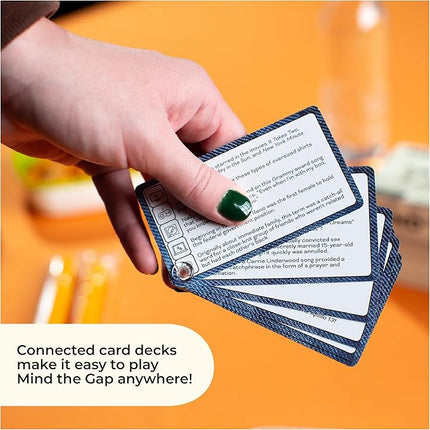 Spin Master Games, SolidRoots Mind The Gap Travel Edition, A Trivia Game for All Generations, Road Trip Fun on The Go, 2-12 Players, for Ages 10 & Up