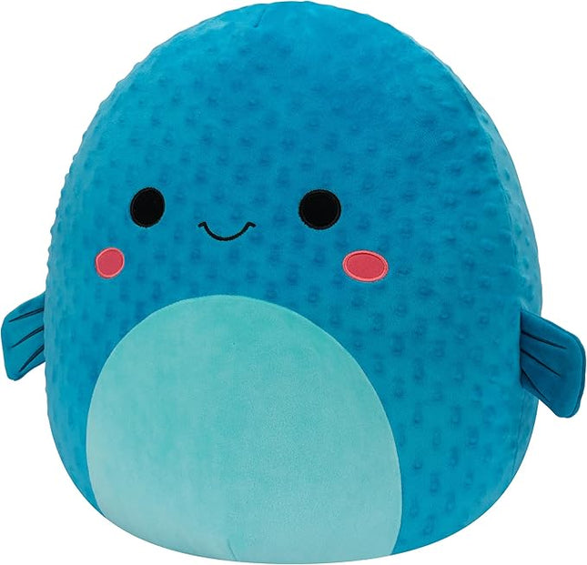 Squishmallows Original 16in Refalo The Blue Pufferfish – Official Jazwares Plush (Large)
