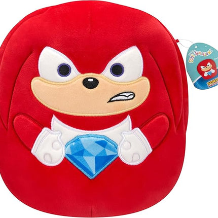 Squishmallows Original 14in “Sonic The Hedgehog” Knuckles Holding Blue Emerald Plush (Large)