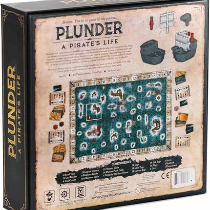 Plunder - Family Board Games - Board Games for Adults and Kids - Strategy Board Games - Fun Family Game Night - Ages 10 and Up - 2 to 6 Players