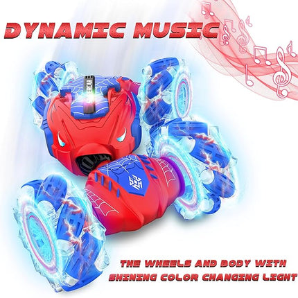 Remote Control Car, Gesture Sensing RC Stunt Car, 4 WD Transform Off Road for Rotating, 2.4Ghz Hand Controlled Remote Control Twister Cars, RC Cars for Kids Boys Girls Toy Gift Age 8 9 10 11 12 yr