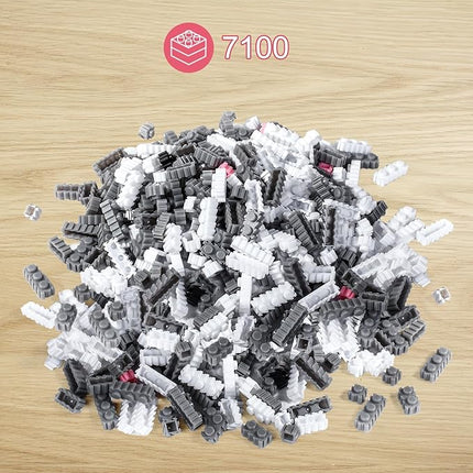 Schnauzer Dog Model Micro Building Blocks Set - Advanced 3D Puzzle for Adults, 7100-Piece Complex Animal Brick Building Kit, Collector's Display Toy for Teens 14+ Adults, Stress Relief Creative Gift