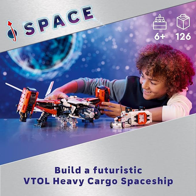 LEGO Technic VTOL Heavy Cargo Spaceship LT81, Space Gift Idea for Kids, Space Theme Toy, Vehicle Building Playset for Imaginative Play, Spaceship Toy for 10 Year Olds, 42181