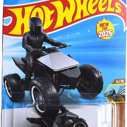 Hot Wheels Tesla Cyberquad, HW Dirt 4/10 [Black/Silver] 82/250