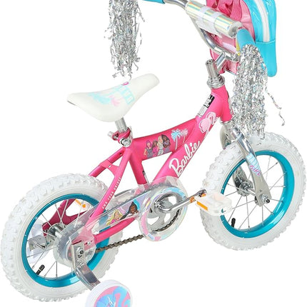 Dynacraft Barbie 12-18 Inch Girls BMX Bike for Age 3-9 Years - Fun and Stylish Design, Sturdy and Durable, Perfect for Kids Learning to Ride, Easy to Assemble, Ideal for Young Riders