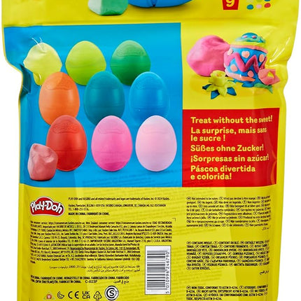Play-Doh Easter Eggs Bag 9 Pack, 2 Ounces Each, Assorted Colors, Preschool Crafts for Kids 2 Years and Up, Easter Basket Toys