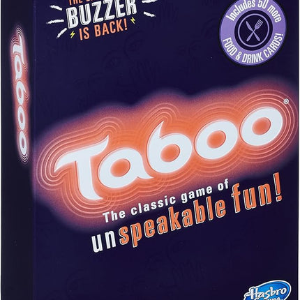 Hasbro Gaming Taboo Party Board Game with Buzzer for Kids Ages 13 and Up (Amazon Exclusive)