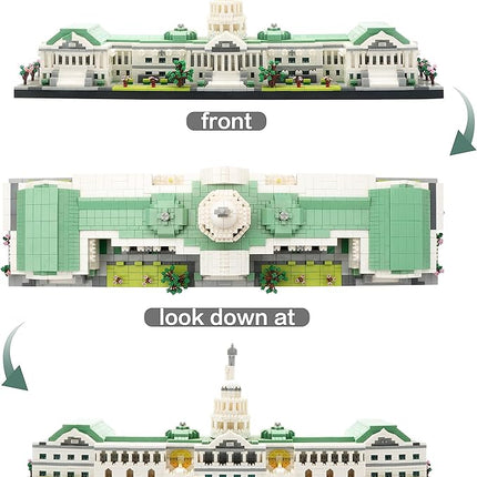 Micro Mini Blocks United States Capitol Building Architecture Model Famous Landmark Collection Set, Toys Presents for Adult and Kid Age of 14+ 3630 PCS