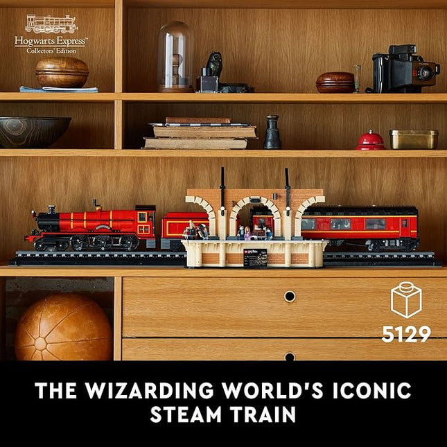 LEGO Harry Potter Hogwarts Express – Collectors' Edition 76405, Iconic Replica Model Steam Train from The Films, Collectible Memorabilia Set for Adults