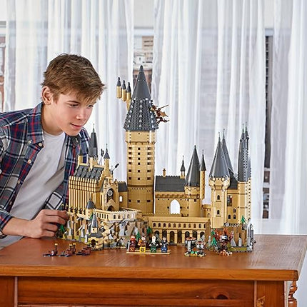 LEGO Harry Potter Hogwarts Castle 71043 Building Set - Model Kit with Minifigures, Featuring Wand, Boats, and Spider Figure, Gryffindor and Hufflepuff Accessories, Collectible for Adults and Teens