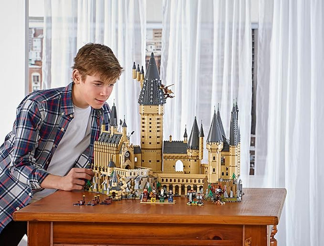 LEGO Harry Potter Hogwarts Castle 71043 Building Set - Model Kit with Minifigures, Featuring Wand, Boats, and Spider Figure, Gryffindor and Hufflepuff Accessories, Collectible for Adults and Teens