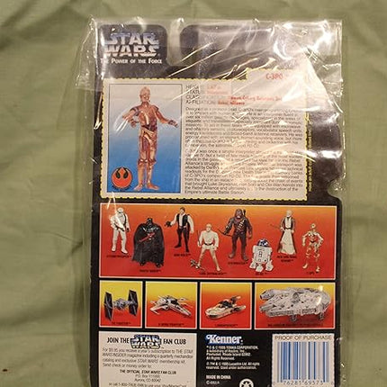 Star Wars Power of the Force Red Card 3 3/4" C-3PO Action Figure.
