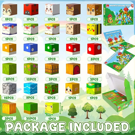 Bbiamsleep 120 PCS Building Blocks Fairy Garden Set for Christmas Birthday Gifts