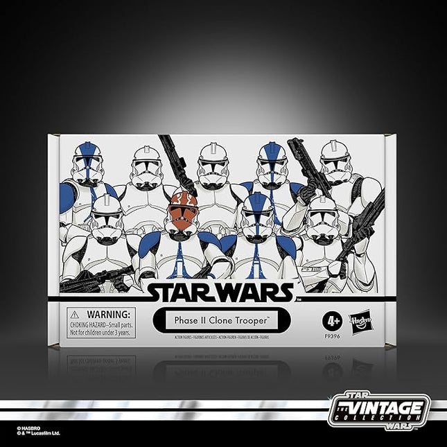 STAR WARS The Vintage Collection Phase II Clone Trooper, Ahsoka 3.75 Inch Collectible Action Figure 4-Pack