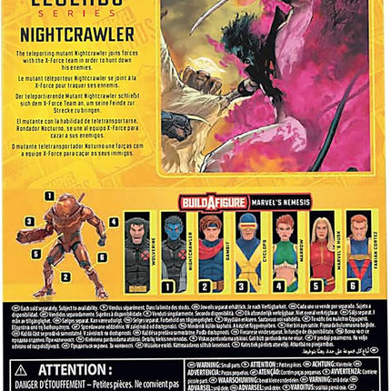 Marvel Legends Series Nightcrawler, X-Men Comics Collectible 6-Inch Scale Action Figure
