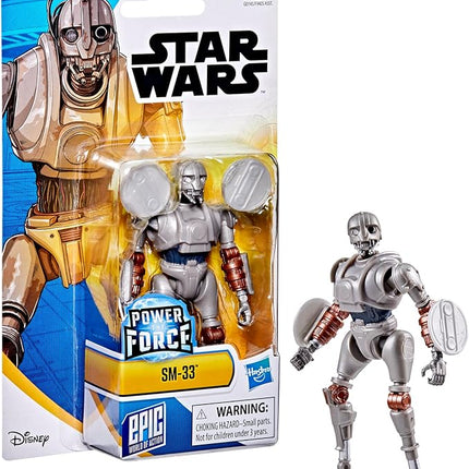 STAR WARS Epic World of Action SM-33, 4-Inch Action Figure & 2 Accessories, Skeleton Crew Toys for Boys & Girls Ages 4+