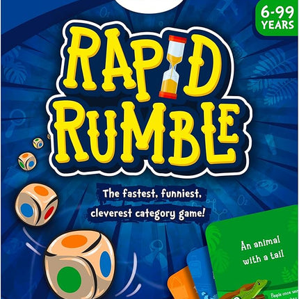 Skillmatics Rapid Rumble - Fast-Paced Board Game for Kids, Teens & Adults, Fun for Family Game Night & Educational Toy, Quick-Thinking Card Game, Gift for Ages 6, 7, 8, 9 & Up