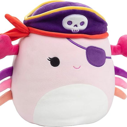 Squishmallows Original 10-Inch Cailey The Pirate Crab - Official Jazwares Halloween Plush - Collectible Soft & Squishy Pillow Stuffed Animal Toy - Amazon Exclusive 2025 - Gift for Kids, Girls & Boys