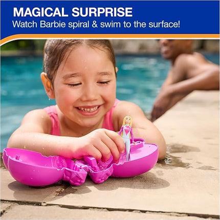 SwimWays Barbie Dive N’ Surprise, Swimming Pool Accessories & Kids Pool Toys, Pool Party Supplies, Barbie Toys for Kids Ages 5 & Up