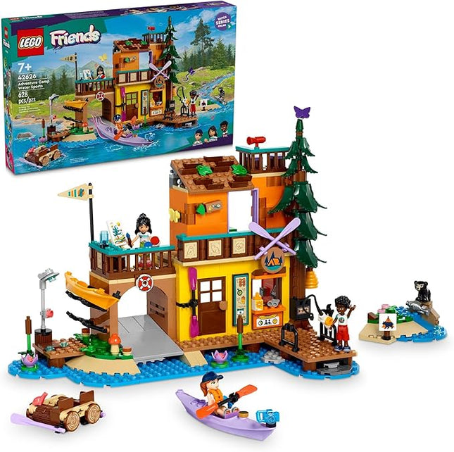 LEGO Friends Adventure Camp Water Sports Building Toy - Pretend Play Playset for Girls & Boys, Ages 7+ - Gift for Christmas - with 3 Mini Dolls - 42626