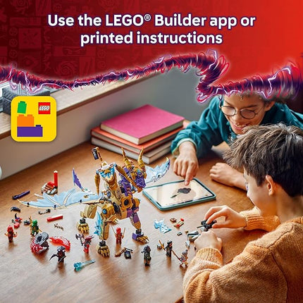 LEGO NINJAGO Arc Dragon of Focus Battle Playset - Kids Toy for Ages 9 and Up - Birthday Gift Idea for Boys and Girls - Dragons Rising Toy with 8 Ninjago Minifigures - 71836