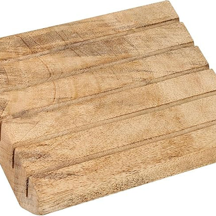 Wooden Playing Card Holder for Table Games, Card Storage and Display Card Holders for Playing Cards with Adjustable Stand Set of 2, for Adults Seniors Kids, 5 Slots