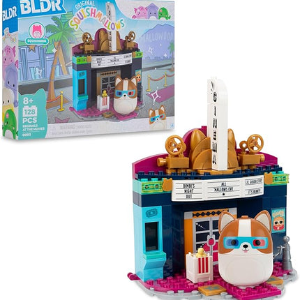 BLDR Squishmallows Reginald at The Movies Building Set - Reginald The Corgi Buildable Figure - Squishmallows Fans 8+, 0093