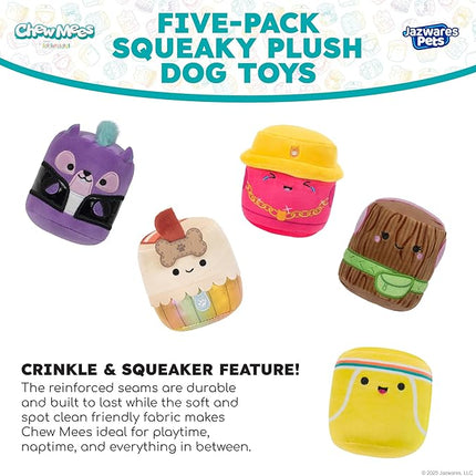 Squishmallows Chew Mees by Original Pet Toy 5-Pack