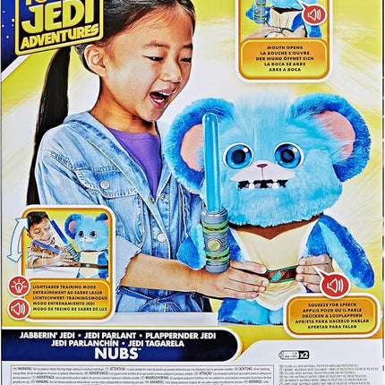 Star Wars: Young Jedi Adventures Jabberin' Jedi Nubs, Electronic Plush, Lights & Sounds, Toys, Preschool Toys for 3 Year Old Boys & Girls